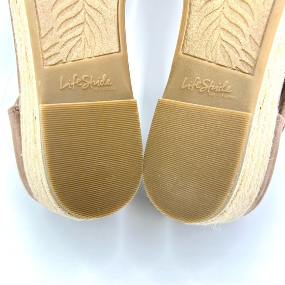 LifeStride Womens Siesta Brown Espadrilles Wedges Sandals Shoes NEW - Picture 12 of 14